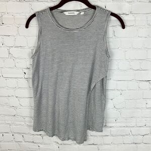 Athleta Black and White Striped Tank Size XXS